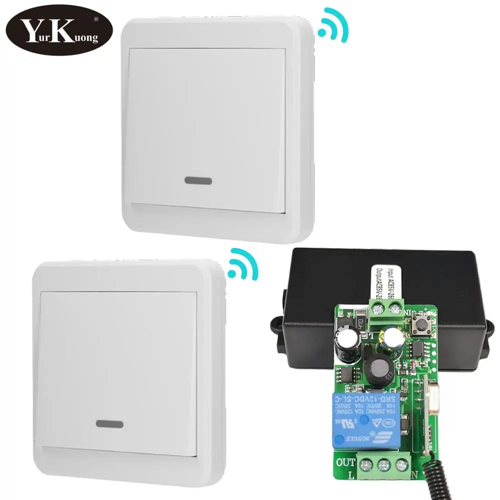  433MHz RF Remote Control Switch AC 110V 220V 240V 85V-260V Light Lamp LED Bulb Wireless Switches Co - 33040760677