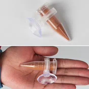 

Plastic Aquarium Fish Tank Feeding Cup Fish Food Feeder Brine Shrimp Eggs Automatic Feeders