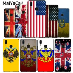 Maiyaca российского флага Флаг США Великобритания красивые конструкция крышки для vivo v9 x20 x20plus x21 x21 ud nex Y83 v7 x9s coque