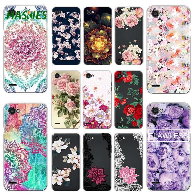 

Soft Silicon Case For LG Q6 Case 5.5" Painting Flowers Pattern Cover for LG Q6 Plus Q6+ LG Q6a M700 M700N M700A LG Q6 Case Alpha