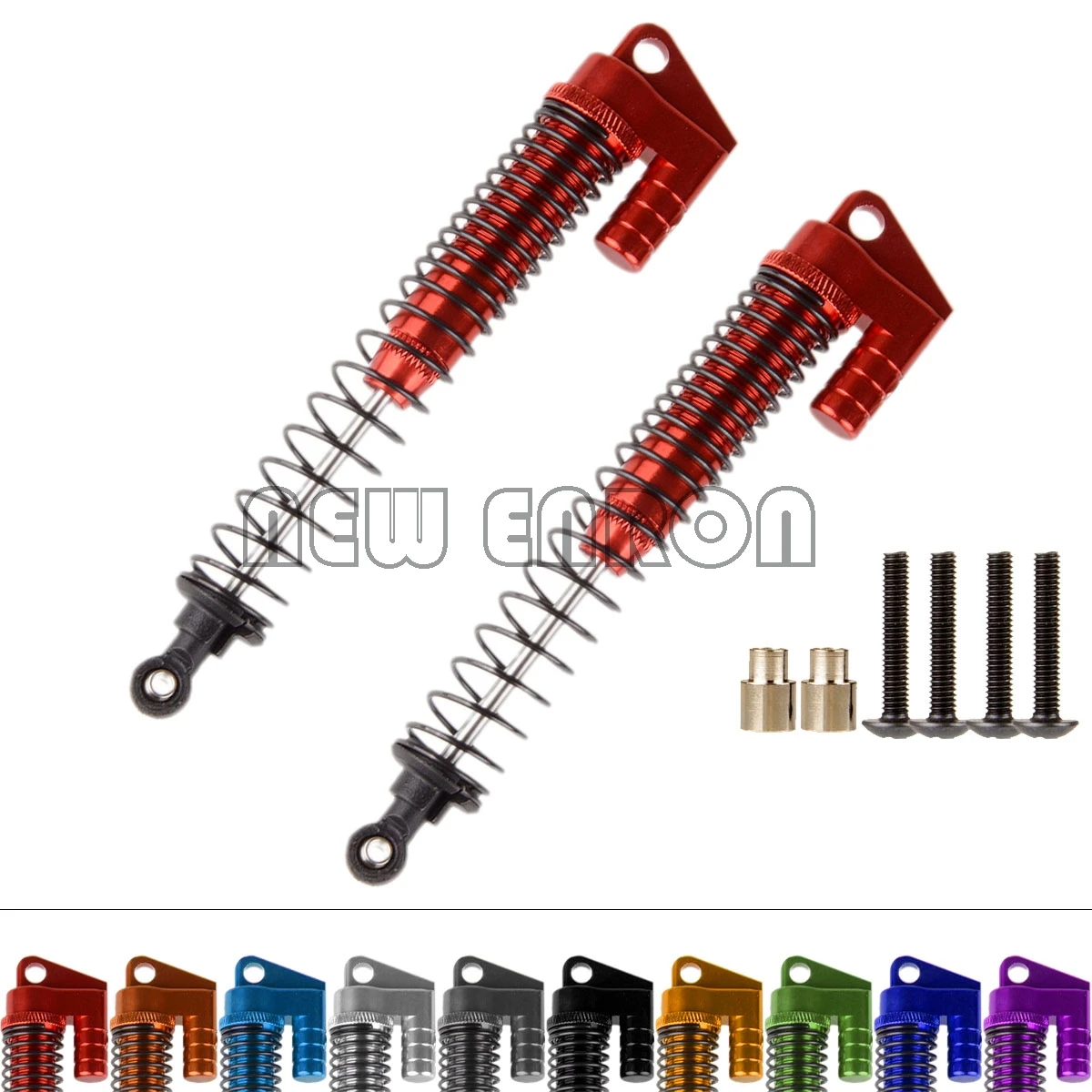 ORANGE Double Suspension Shocks Absorber 130MM For RC 1//10 Climbing Rock Crawler