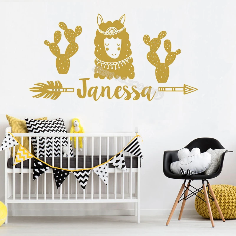 Personalizado Nombre Ninos Pared Arte Adhesivo Juguete Robots