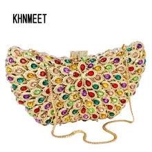 Роскошный вечерний клатч, женские дамские сумочки с кристаллами и бриллиантами, вечерние сумочки, Высококачественная женская свадебная сумочка-клатч, SC108-b