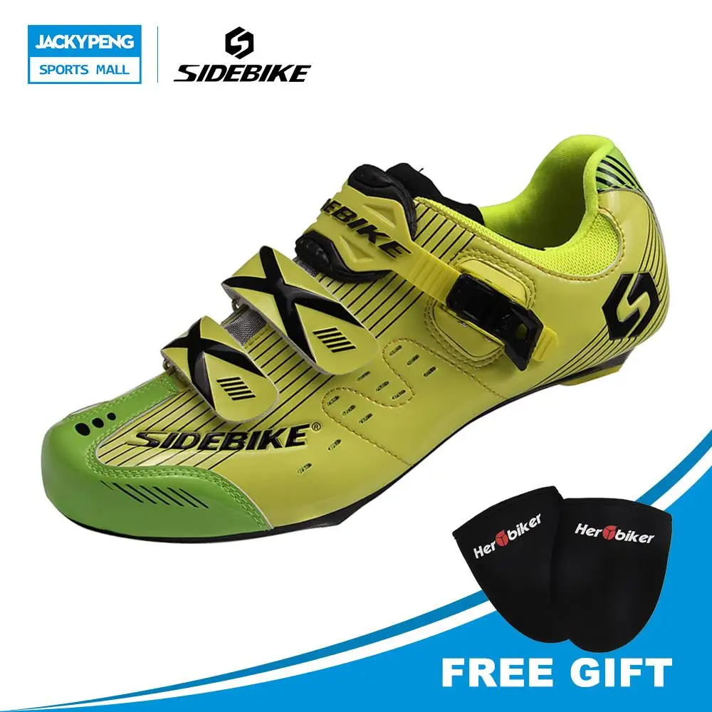 

SIDEBIKE Road Cycling Shoes PU Breathable Road Bike Shoes Riding Equipment Bicycle Cycling Shoes Sneakers sepatu sepeda