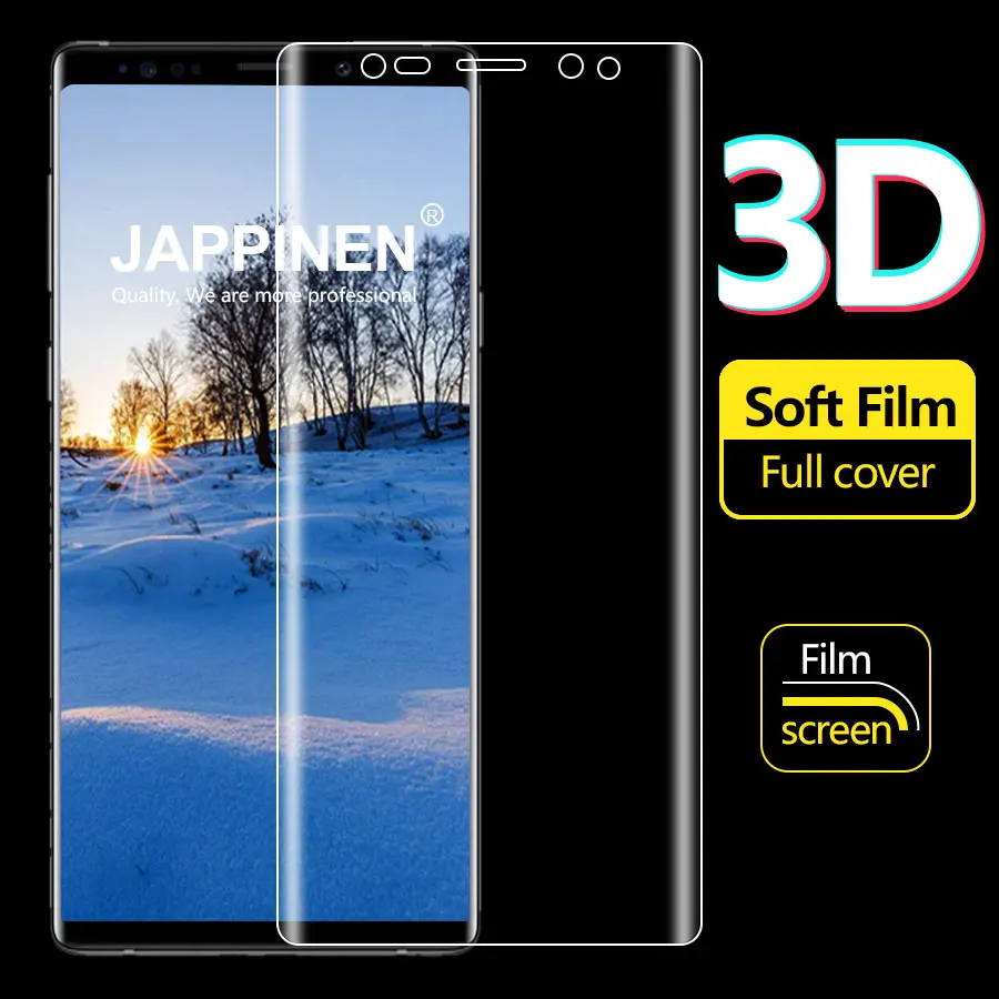 

Jappinen Full Cover Screen Protector TPU Film for Samsung Galaxy S8 S9 Plus Note 8 9 S6 S7 Edge Protective Film (Not Glass)