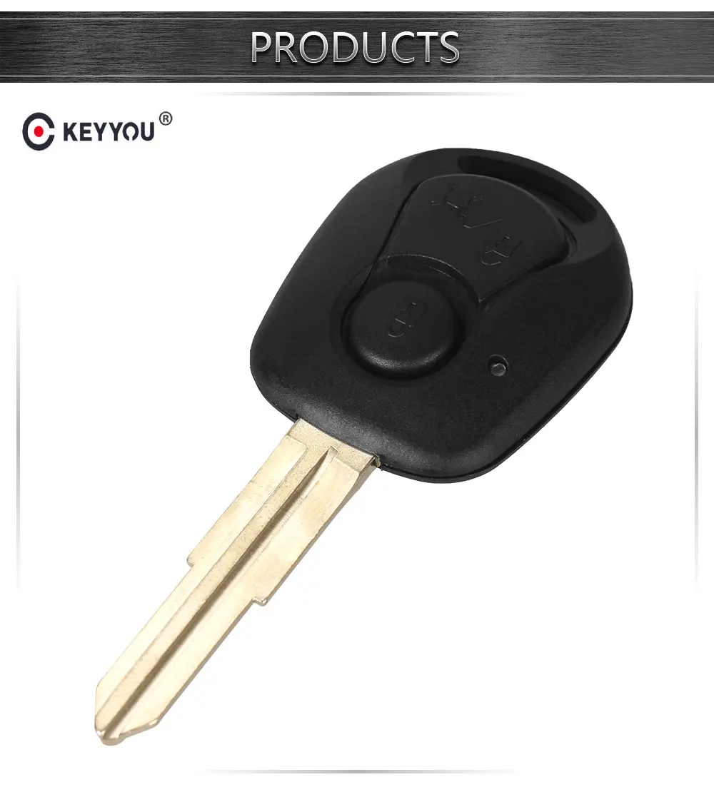 coil pack KEYYOU 2 BUTTONS REMOTE KEY SHELL FOR SSANGYONG ACTYON KYRON REXTON UNCUT BLADE KEY FOB COVER CASE REPLACEMENT spark plugs