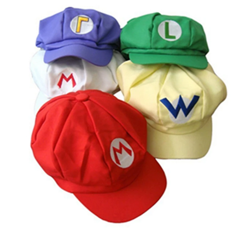 Free Shipping+Wholesale Fashion Super Mario Cap Brothers Hat Mario Hat