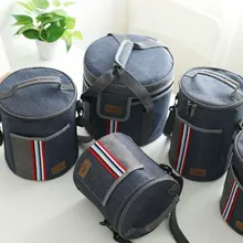 Оксфорд деним барабанный охладитель сумка термо Ланч пикник коробка изолированный крутой рюкзак ледяной пакет свежий Перевозчик термо сумки на плечо