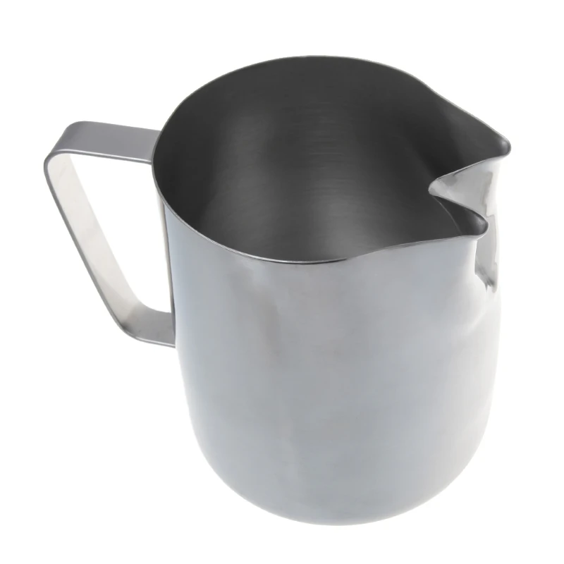 

Stainless Steel Twin Spout Milk Frothing Jug Espresso Coffee Pitcher 800ml