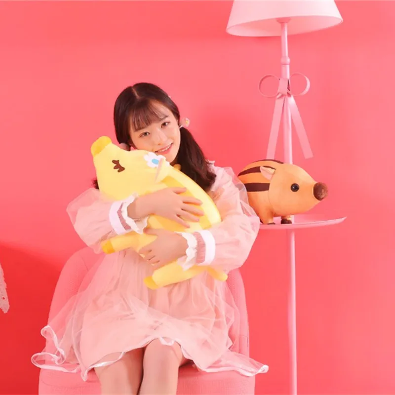 40/60 см супер мягкий пух хлопок на коленях свинья Kawaii животные Плюшевые игрушки Мягкая Подушка Высокое качество Рождественский подарок для детей