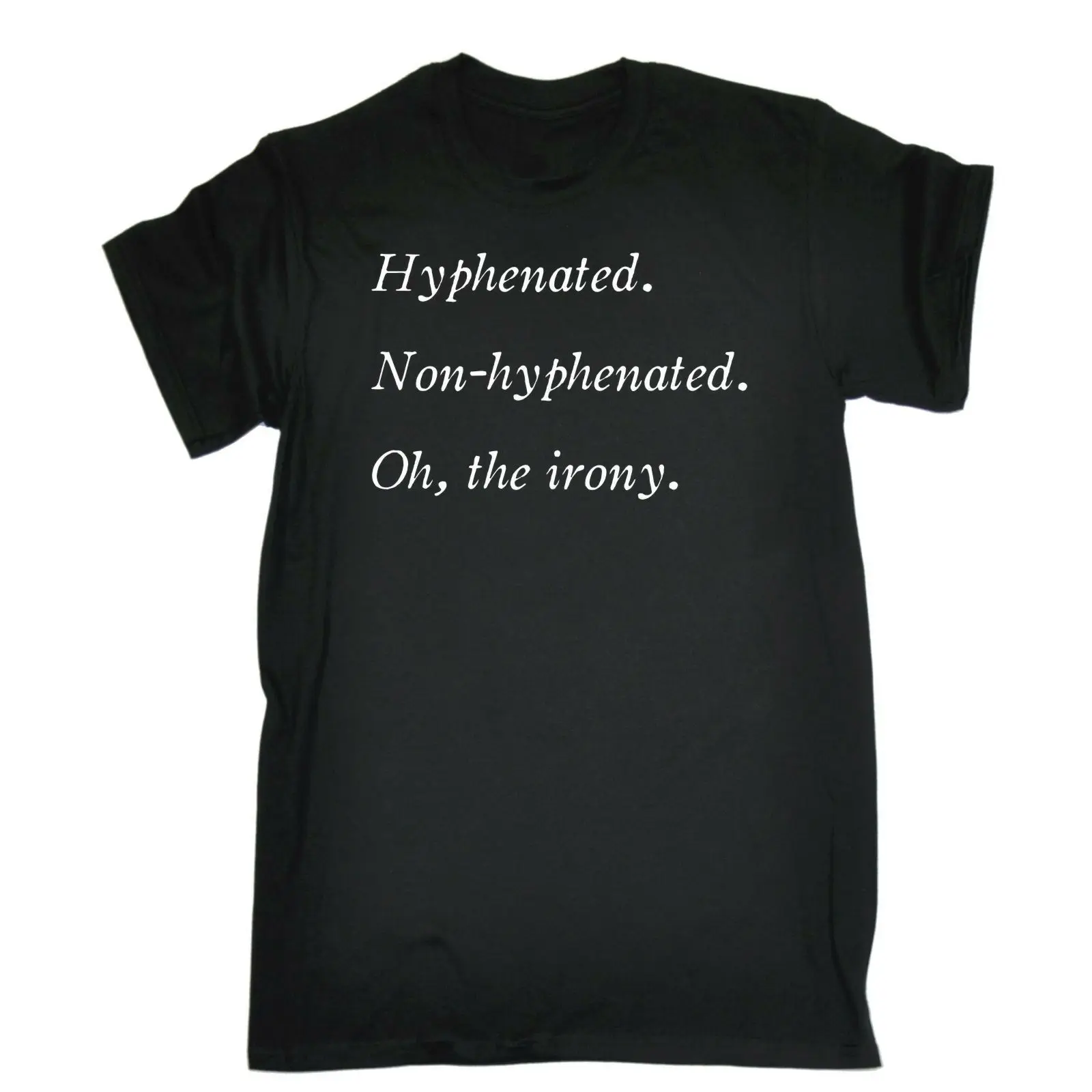 Hyphenated не-Hyphenated футболка грамматика Пун умный Топ Забавный подарок на день