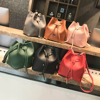 

031118 new hot lady small bucket bag lady fashion shoulder bag