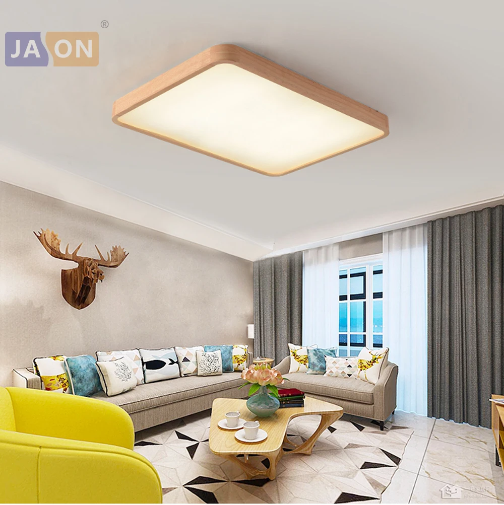 

LED Modern Acryl Wood Square Rectangle 6.5cm Thin LED Lamp.LED Light.Ceiling Lights.LED Ceiling Light.Ceiling Lamp For Foyer
