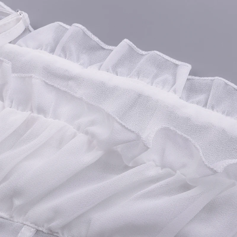 Женский жилет S XL летнее женское нижнее белье черная белая шифоновая рубашка топы