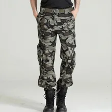 Осенне-летние джинсовые Армейский зеленый камуфляж свободные штаны мульти-карман Джинсы для женщин Багги Мода Брюки карго