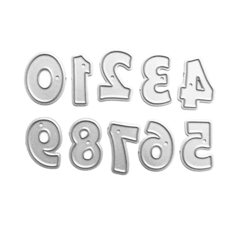 

Numbers Metal Cutting Dies Stencil DIY Scrapbooking Album Stamp Paper Card Embossing Crafts Decor