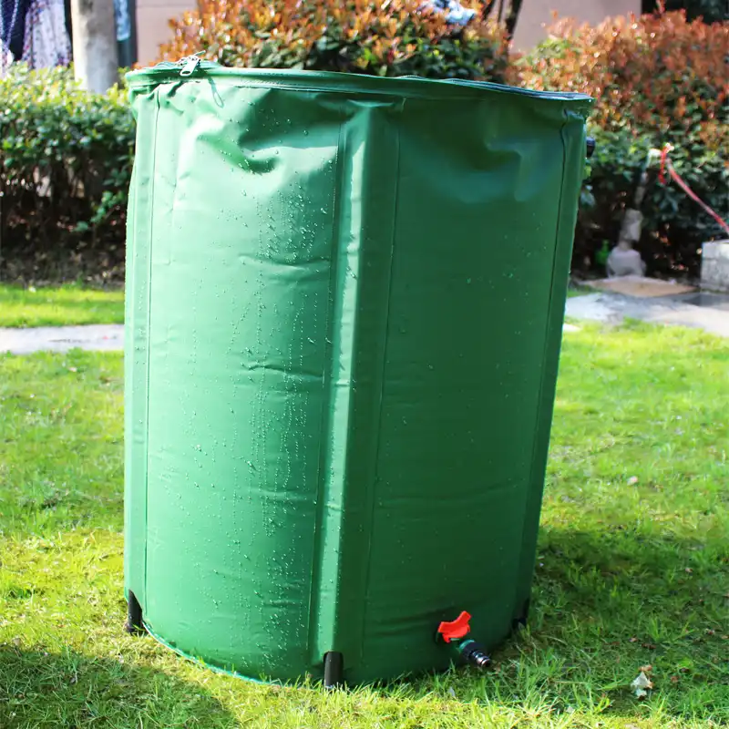 225l Rain Barrel Foldable Collection Tank Strong Pvc