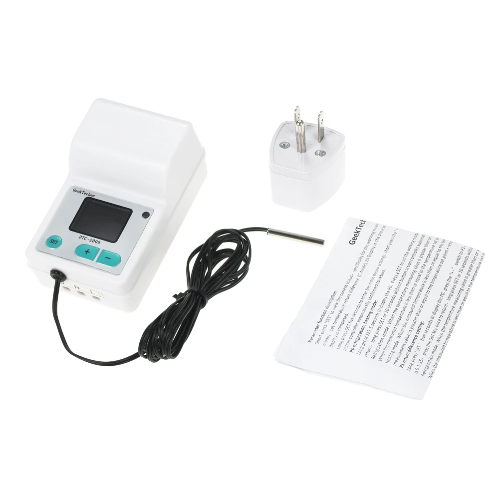 DTC-2000 AC110-240V 10A Thermoregulator Digital Water Temperature Controller Thermocouple Thermostat+ Waterproof Sensor Probe