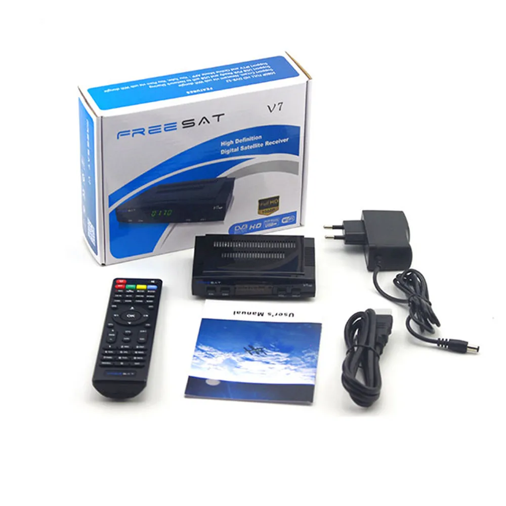 HeroIand 7 линий Европейский clines сервер DVB S2 V7 HD рецептор спутниковый декодер + USB WIFI 1080p
