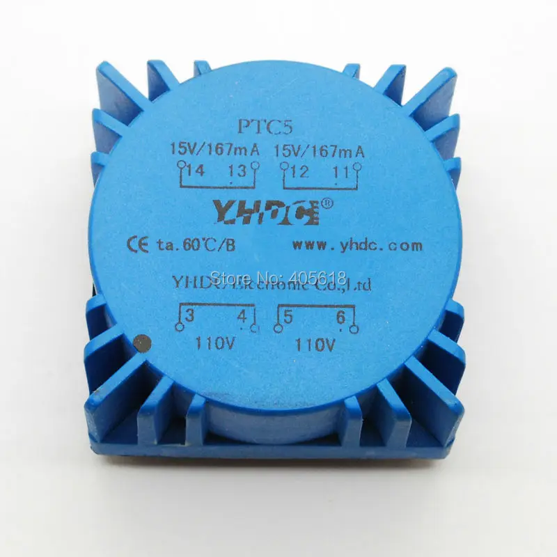 5VA тороидальных трансформаторов и повышающий трансформатор Двойной 110V 50/60 Гц Выход через 15V