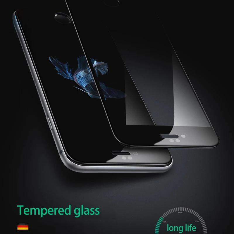 CHYI 3D закаленное стекло с закругленными краями для iphone 6 7 6s Защита от УФ 8 экрана