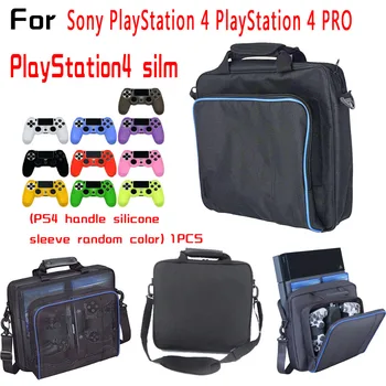 

Game Backpack for PS4 PS4 Pro Adjustable Shoulder Strap Compatible Device - Video Game Player + PS4 Handle Silicone Case