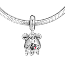 Подходит для Pandora шармы браслеты стерлингового серебра 925-ювелирные изделия бусины