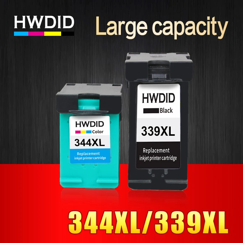 HWDID 339 344 Refilled Ink Cartridge Replacement For HP 339 344 for