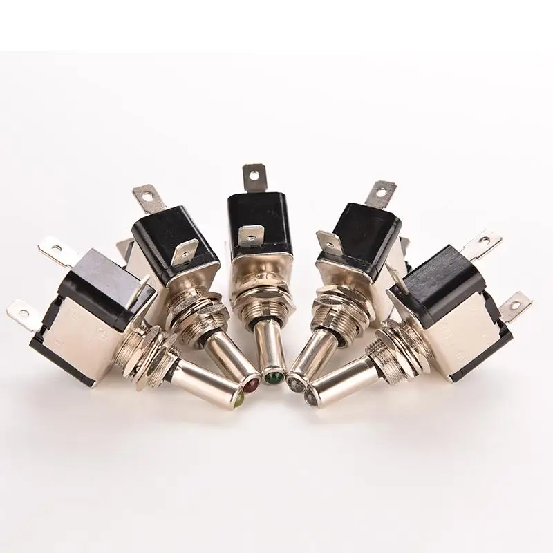 

Car Truck ATV Airplane Refit ON OFF Switch Control LED Lighted Toggle Switch Car Racing Aircraft Type Rocker Switches 12V 20A