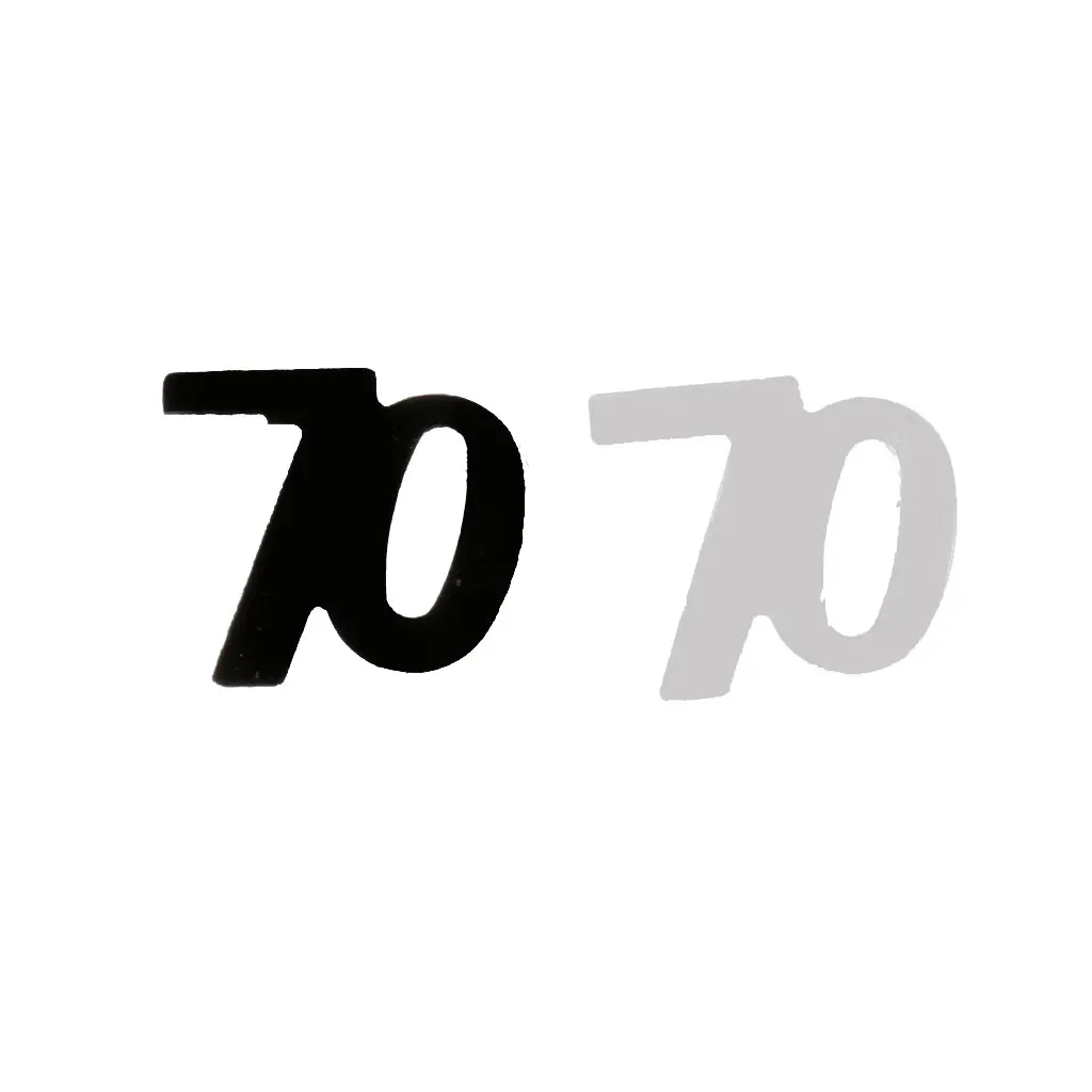 70th Birthday Anniversary Party Table Mettalic Confetti Decoration Sprinkles
