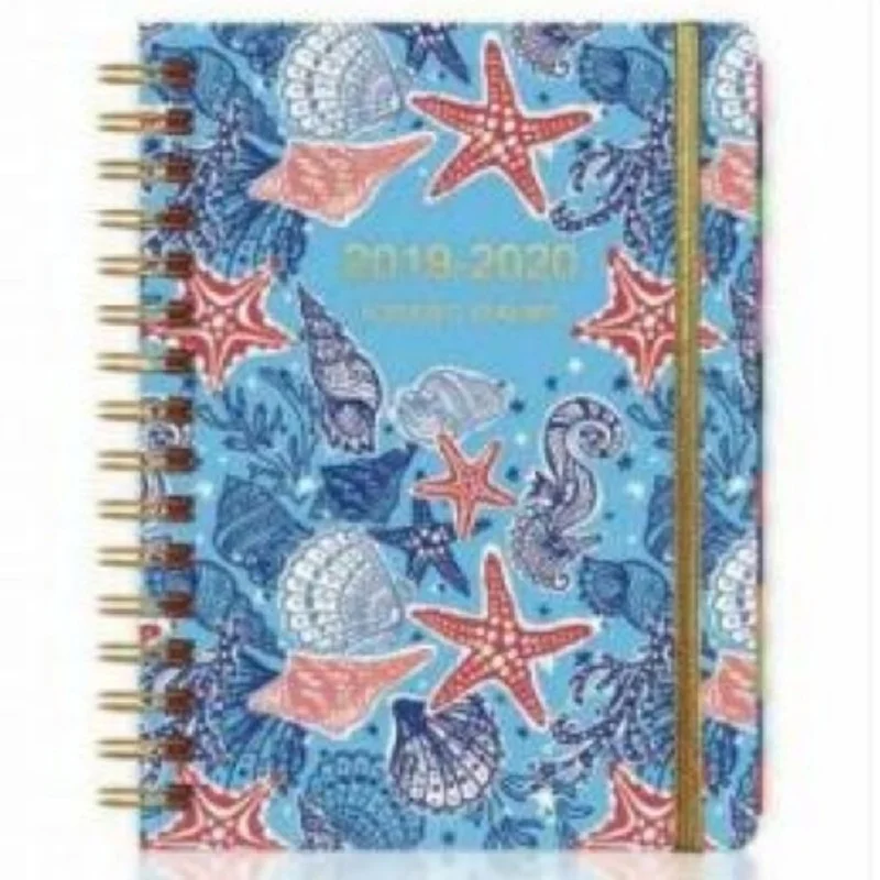 

New Arrival 2019-2020 Schedule Notepad Planner Notebook With Hand-drawn Pictures And Metal Clip DOM1031235