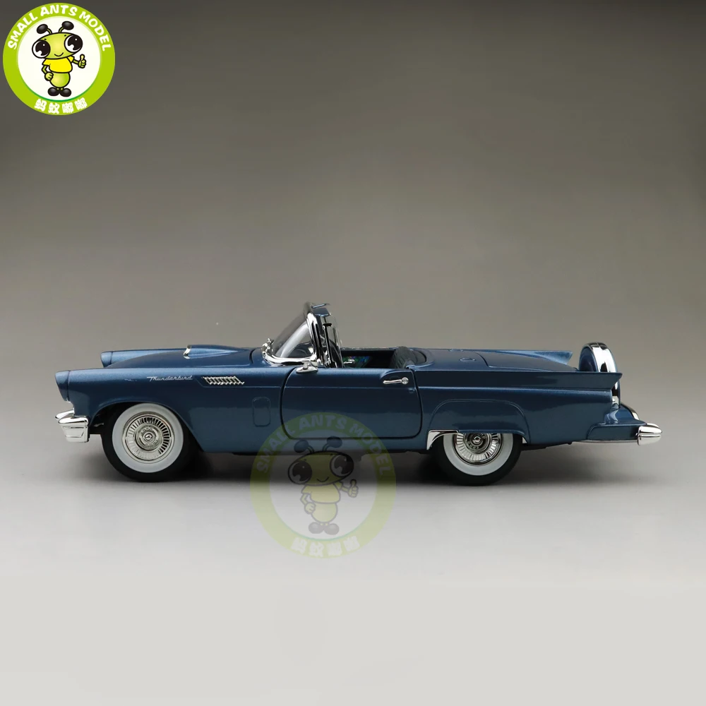 1/18 1957 Ford THUNDERBIRD Road Подпись литая под давлением Модель автомобиля игрушки для мальчиков и девочек подарок