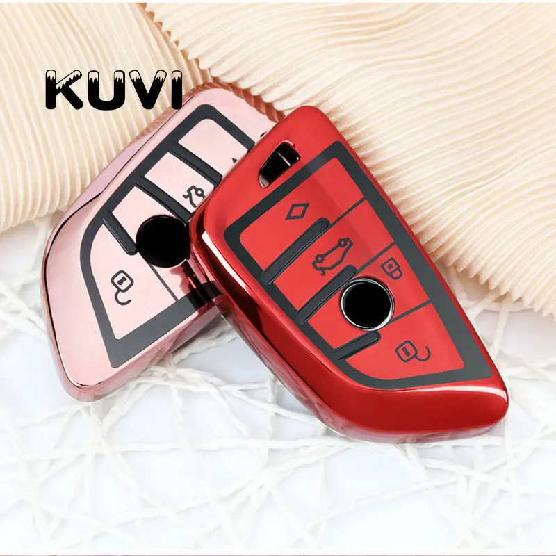 

New TPU Coloful Car Styling Key Cover Case For Bmw x5 E53 X3 E83 G30 E90 E39 E46 F30 F10 F20 E34 E38 Z3 Key Ring Shell Key Case