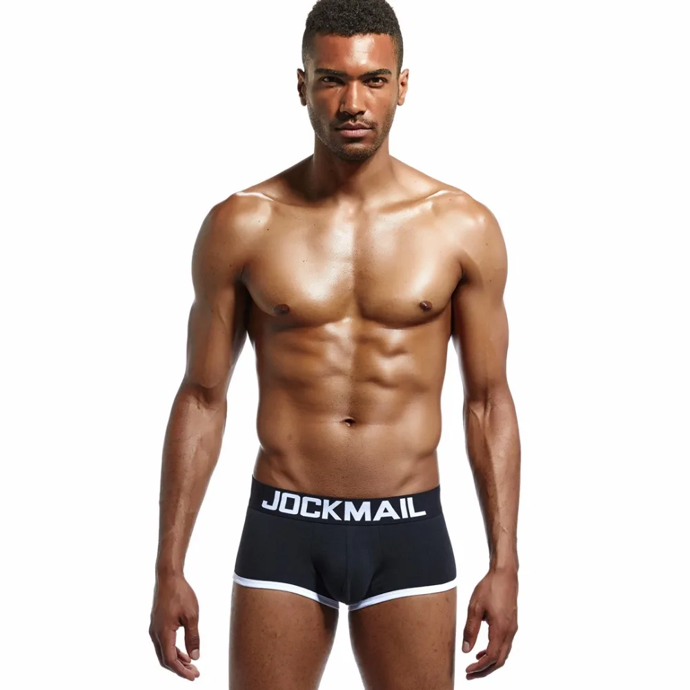 JOCKMAIL, Брендовое Мужское нижнее белье, сексуальное, игривое, без нижней части, боксеры, шорты, хлопок, мужские трусы, открытая спина, ягодицы, Гей Нижнее белье, бандаж