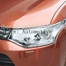 2 шт. ABS Хром Передняя фара Крышка подходит для Mitsubishi Outlander 2013