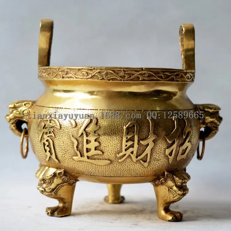 chinese fortune copper incense censer lion head feng shui lucky censer home decor furnishin articles - Home Decor Articles chinese fortune copper incense censer lion head feng shui lucky censer home decor furnishin articles - Home Decor Articles