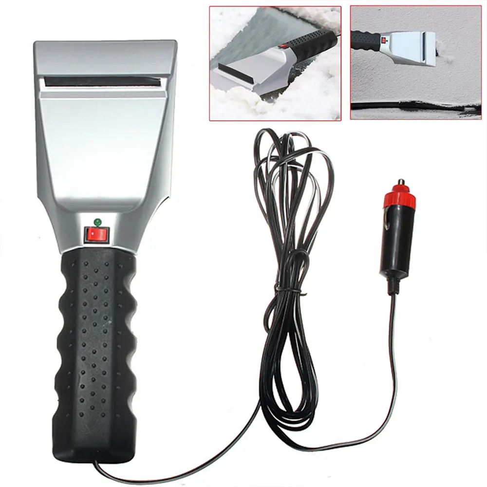 

ICE scraper Car Electric Windshield Heated Scraper Durable Plastic Pratical Auto Electric Windshield