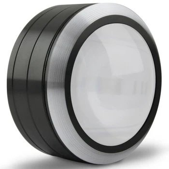 

6X 75 mm Illuminated Desktop Magnifier Multifunctional Dome Paperweight Lens Reading Loupe with LED Light for Low Vision Aids
