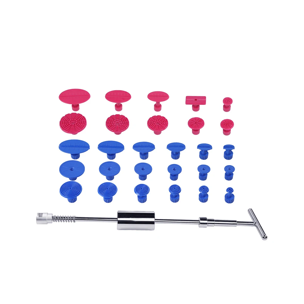 

PDR Dent Lifter Slide Hammer 29pcs PDR Hand Tools Paintless Dent Repair Tools Dent Puller Dent Tabs