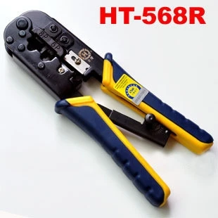 

Original HT-568R Network RJ45 Crimping Tool - With Cutter & Ratchet - Includes 6pcs extra blades for free!
