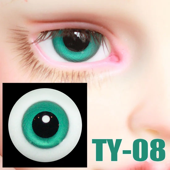 Куклы-глаза BJD 14 мм 16 стеклянные глаза зеленые и черные для 1/3 1/4 1/6 SD DD кукла дяди