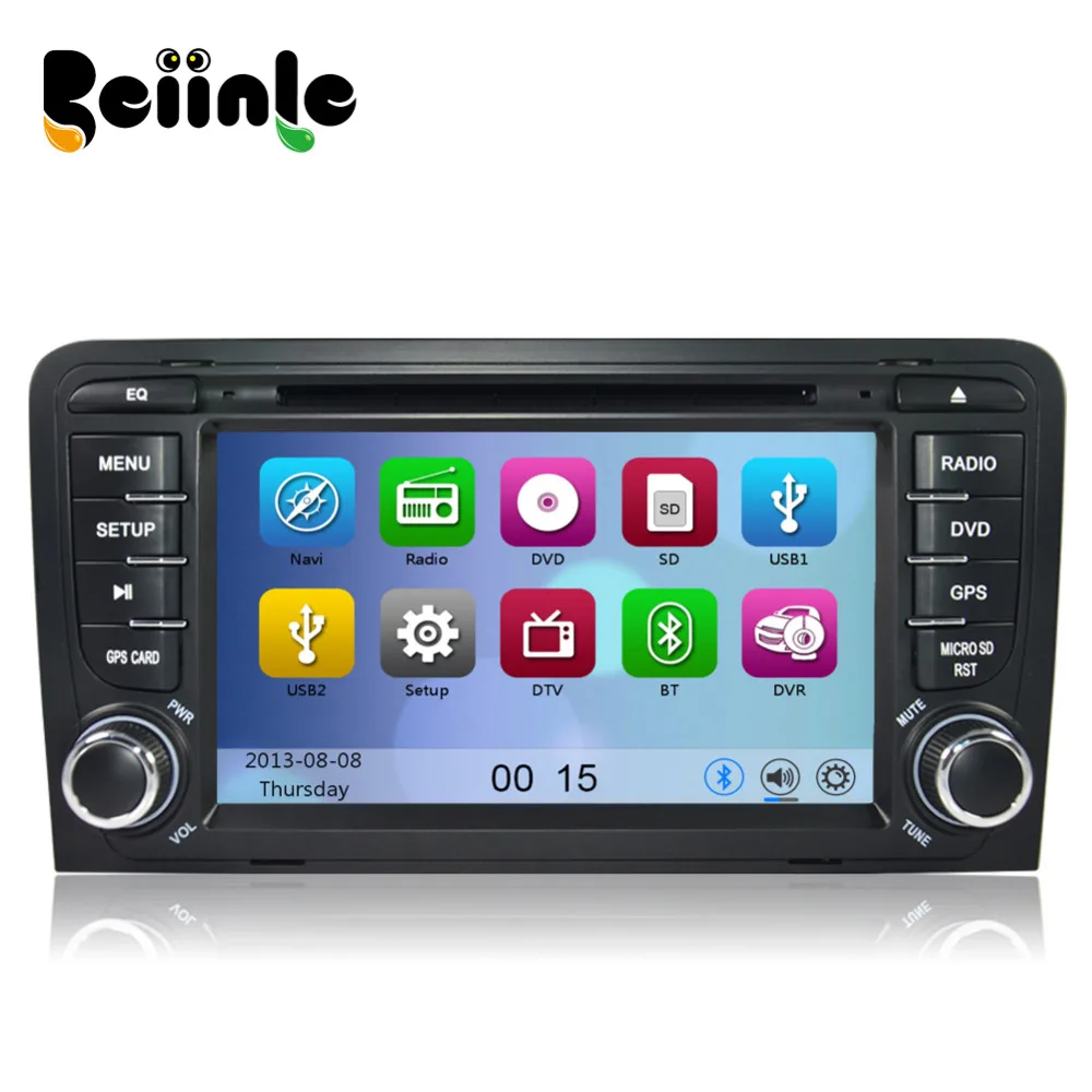 2 Din Car DVD GPS Stereo Device Head Unit Navigation Radio Player for