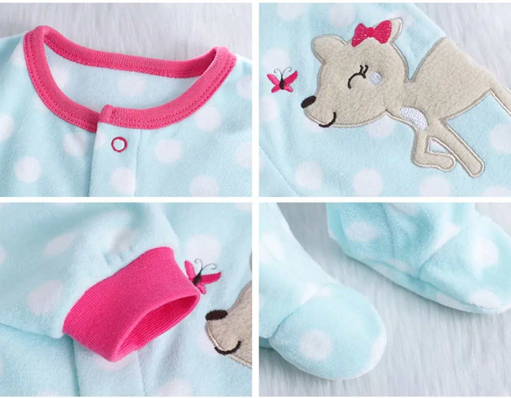 2016-Autumn-Spring-Wave-Point-Baby-Fleece-Pajamas-Rompers-One-Pieces-Long-Sleeve-Jumpsuit-Cute-Animal-Baby-Sleep&Play-Clothes-CL0886 (28)