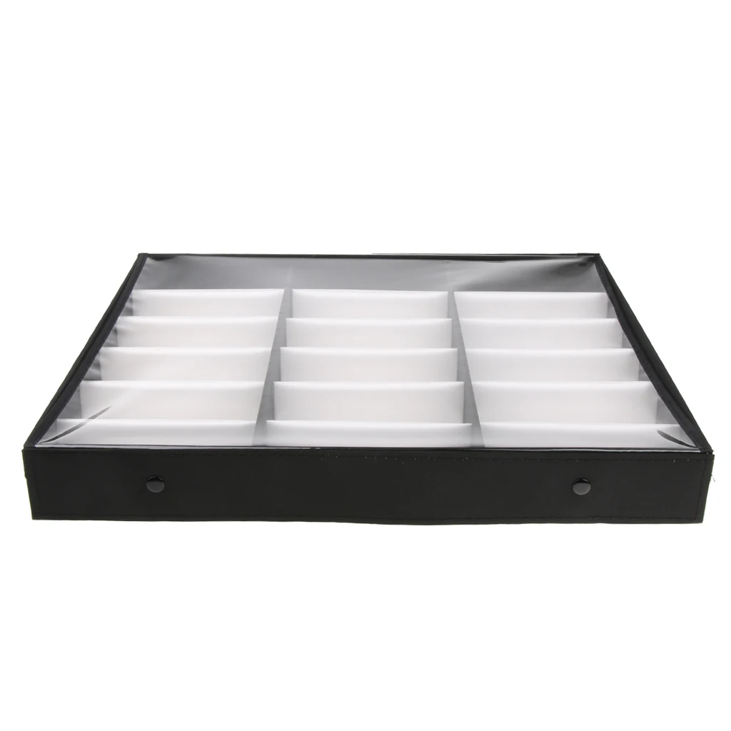  18 Slots Eyewear Display Box Sunglasses Glasses Show Stand Holders for Trade Shows Shops Home