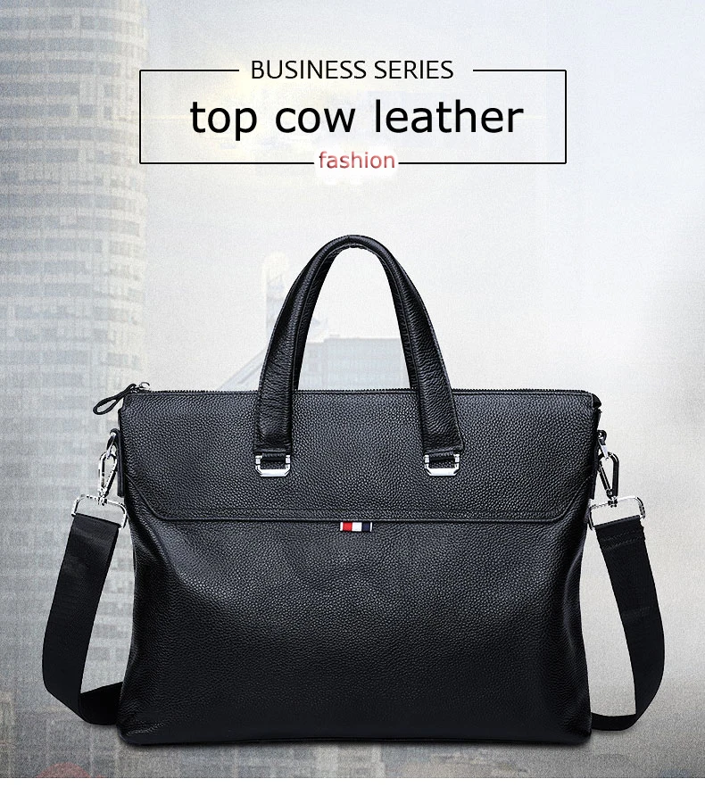 BAQI бренд мужской портфель сумка из натуральной коровьей кожи мужские сумки через плечо сумка-мессенджер 2019 Модная компьютерная деловая