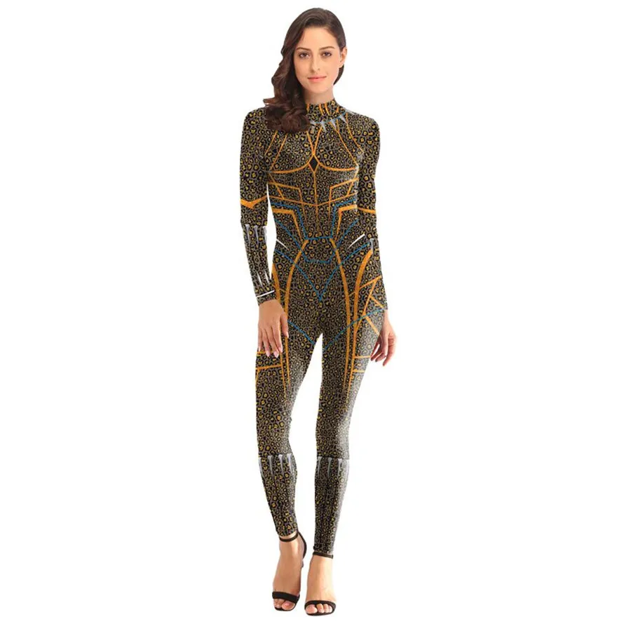 Avengers Endgame Black Panther Bodysuit Cosplay Costume Jumpsuits Halloween For Woman Bodysuit Adult Zentai Cosplay Costume