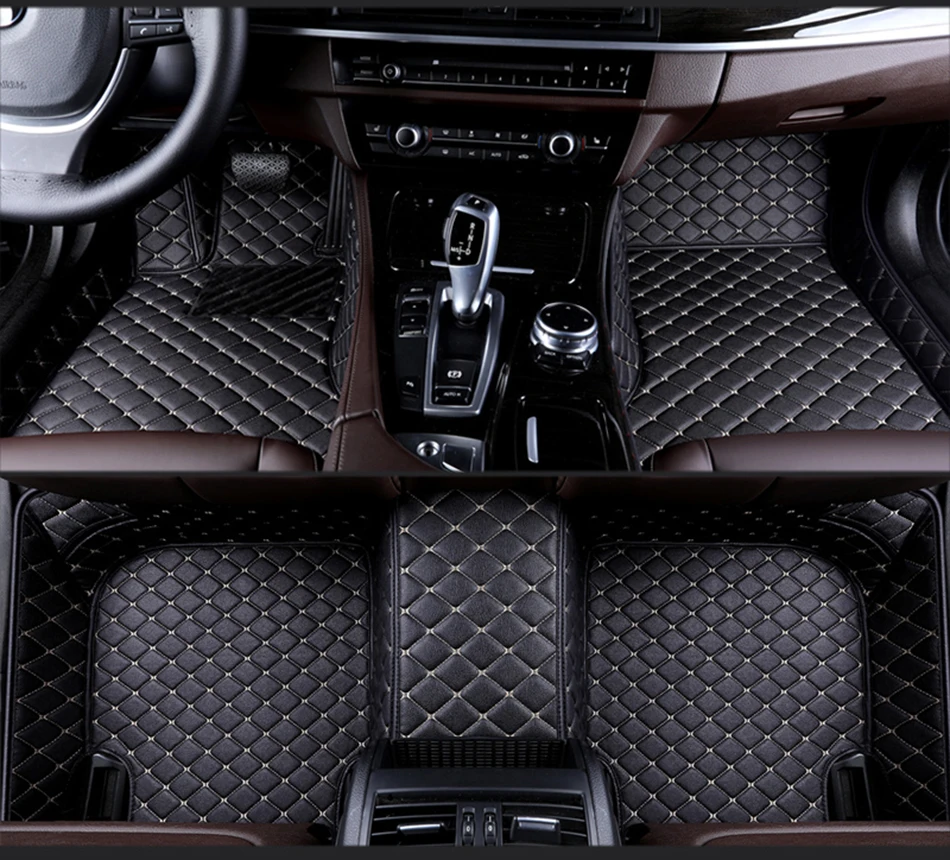 Tapetes de Carro para Volkswagen Passat Polo Golf Tiguan Jetta Touran Eos Touareg Scirocco Beetle Magotan Teramont Personalizado vw 21 Automóveis e motos