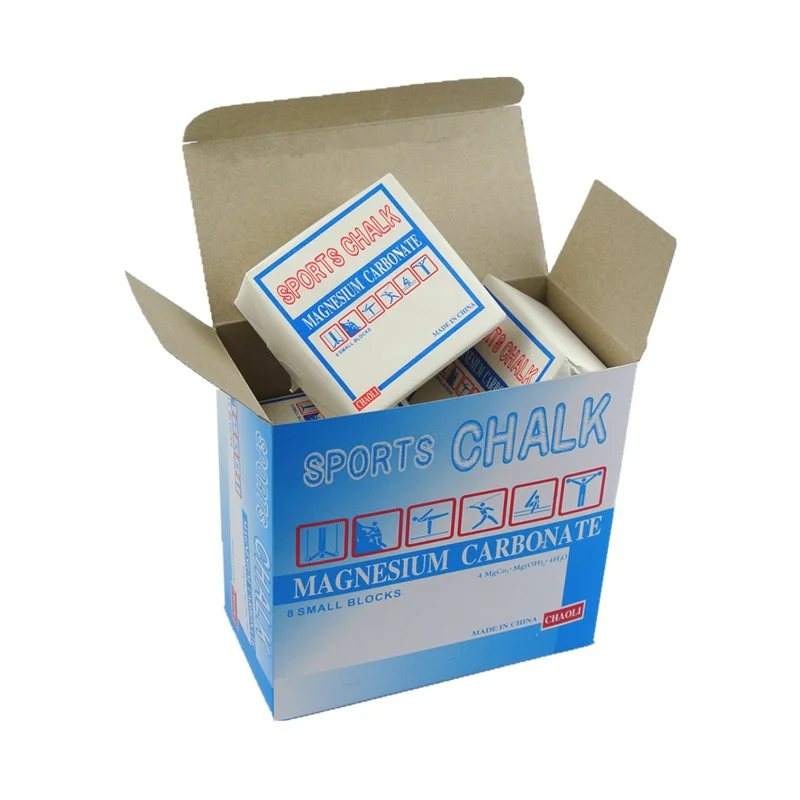 

8 Pcs/Box Anti-skid Rhythmic Gymnastic Chalk White Weight Lifting Magnesium Powder For Barbell Climbing Sports