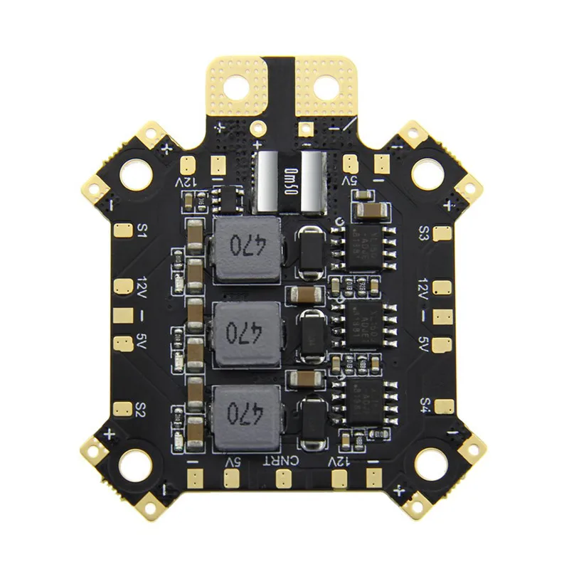 

HGLRC 2-6S Power Distribution Board PDB 5V/12V BEC with Single Row LED Strip Built-in Current Sensor