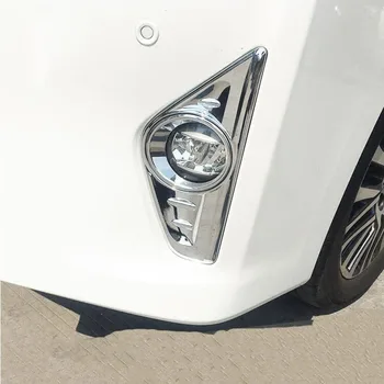 

For Toyota Alphard Vellfire 2016-2018 Chrome External Front and Rear Foglight Lamp Cover Trim Fog Light Car Acessories 4pcs